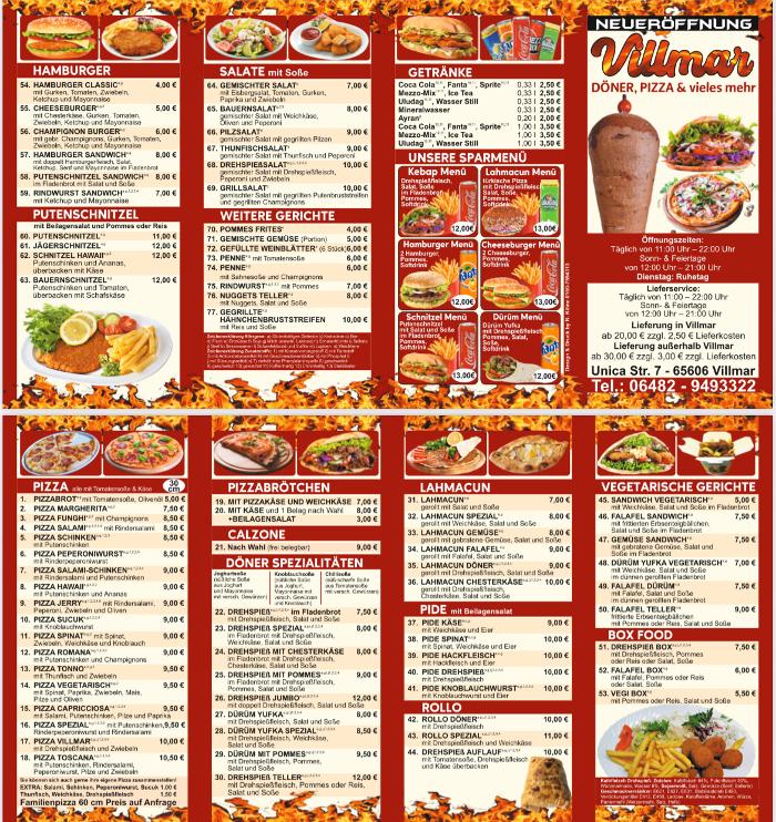 VILLMAR DÖNER, Unicastraße in Villmar