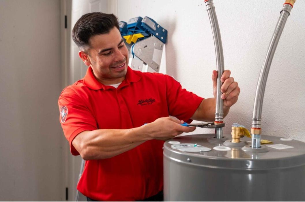 Water heater installation.