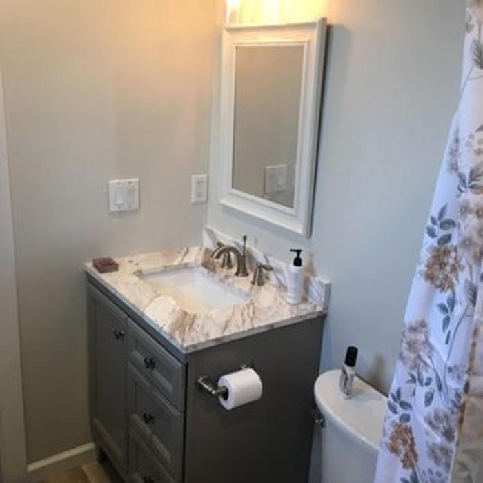 New vanity installation.