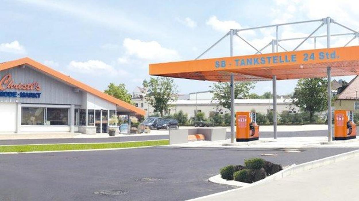 Tankstelle V-Markt, Johann-Georg-Fendt-Straße in Marktoberdorf