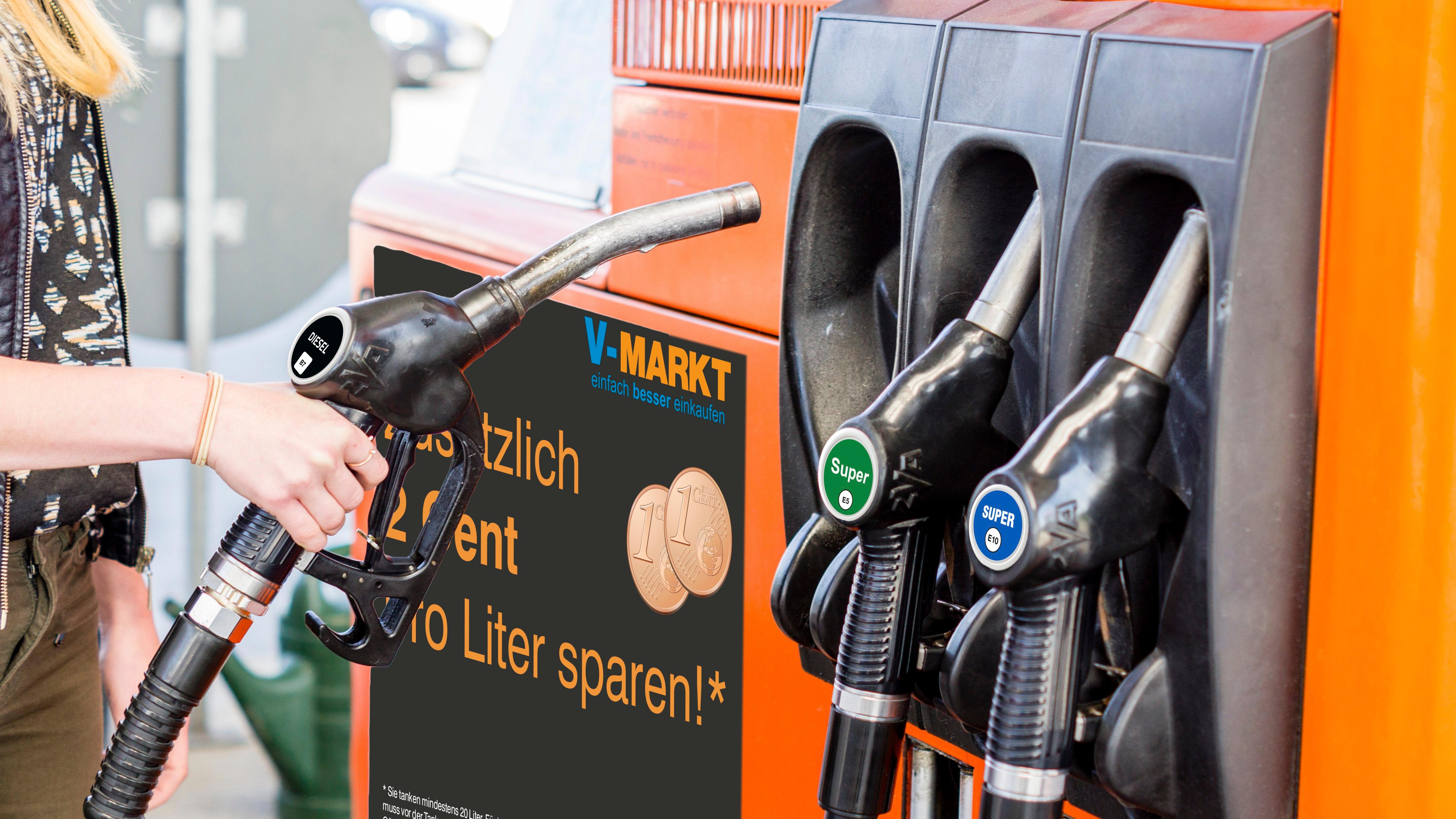 Tankstelle V-Markt, Alte Ziegelei in Rottenburg an der Laaber