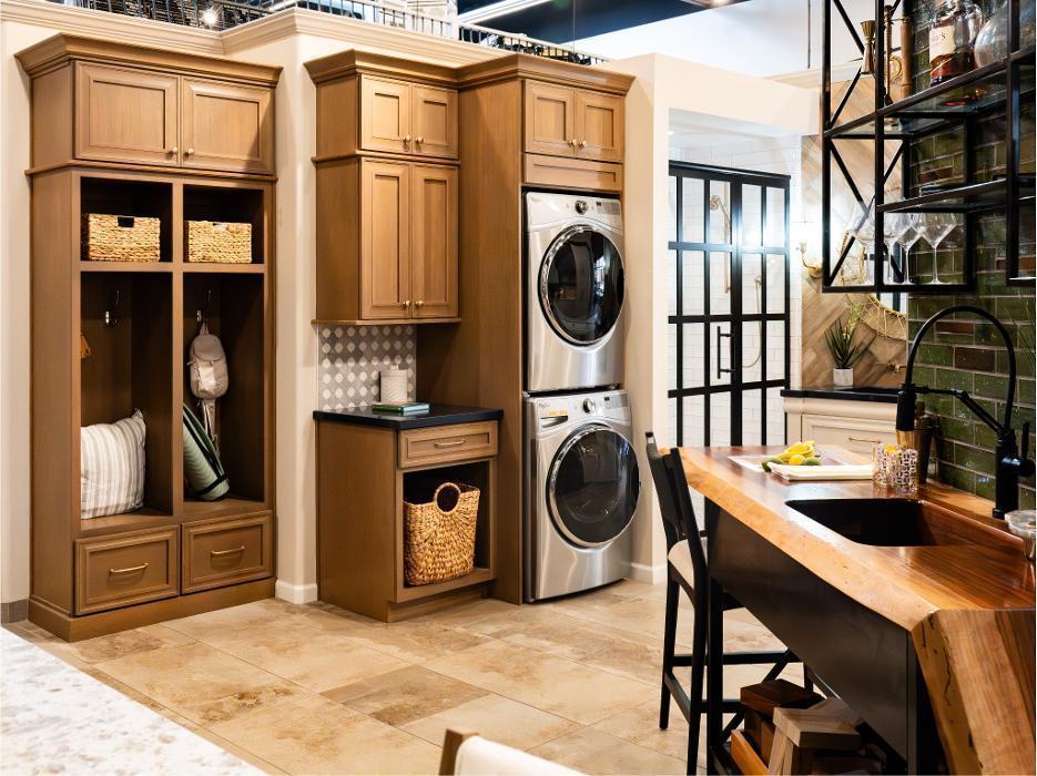 A look at some of the laundry room remodeling options at the Premier Design-Build-Remodel Mesa Showroom.