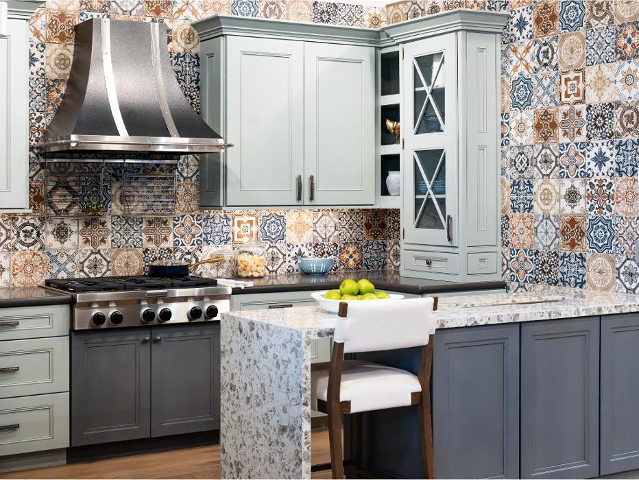 One of several unique kitchen remodeling displays at the Premier Design-Build-Remodel Mesa Showroom.