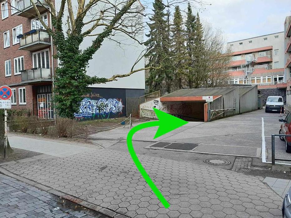 ampido Parkplatz, Eggerstedtstraße in Hamburg