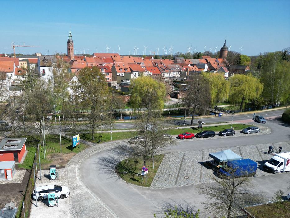 eliso-Ladestation, Südpromenade in Luckau