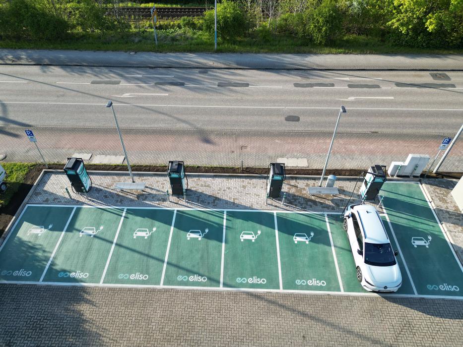 eliso-Ladestation, Rostocker Chaussee in Stralsund