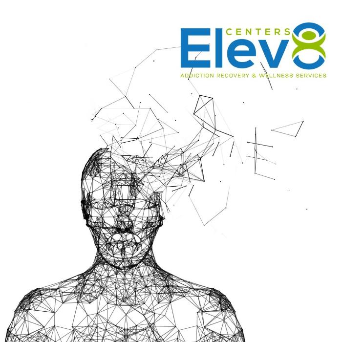 Elev8 Recovery Center New York logo with abstract mind and wellness graphic for addiction rehab in NYC