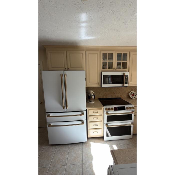 GE Cafe Matte White Kitchen Appliances