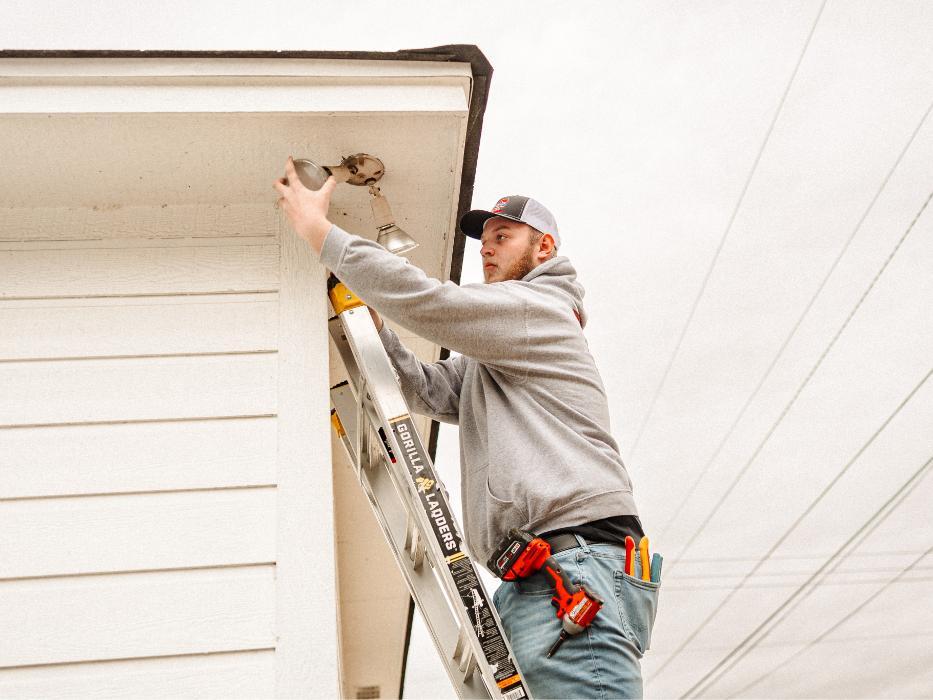 Safe, reliable outdoor lighting installation by your trusted local residential electrician.