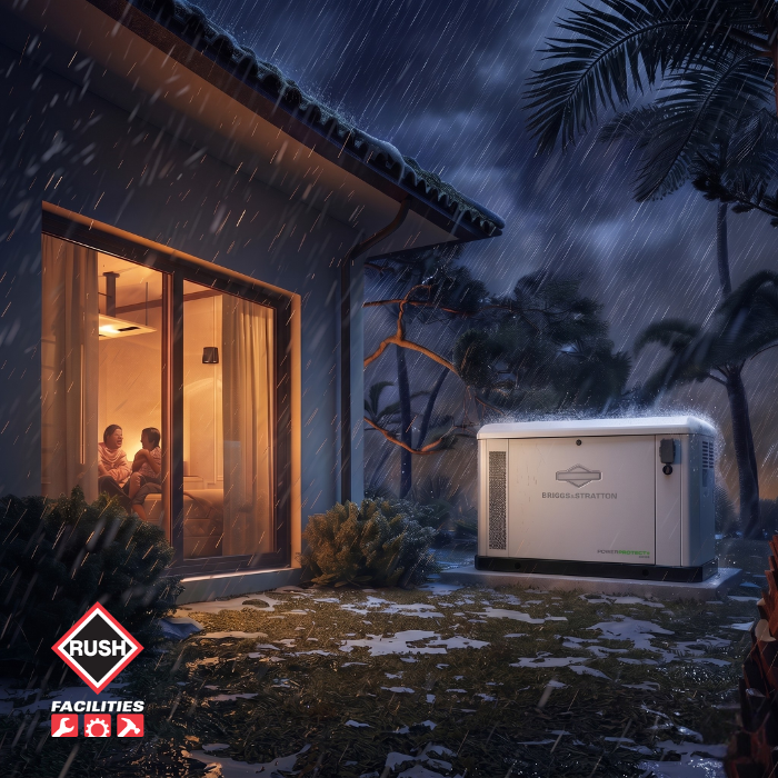 RUSH Generators - Home Standby Generators to keep your power on during storms and outages.