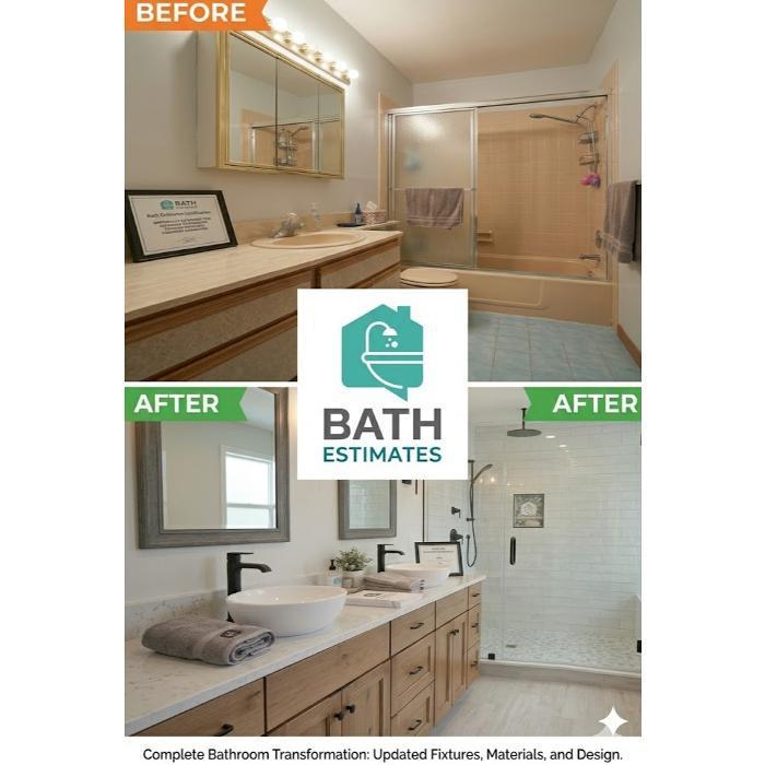 Before & After another Bathroom Remodeling Project completed by a Bath estimates.com verified contractor.