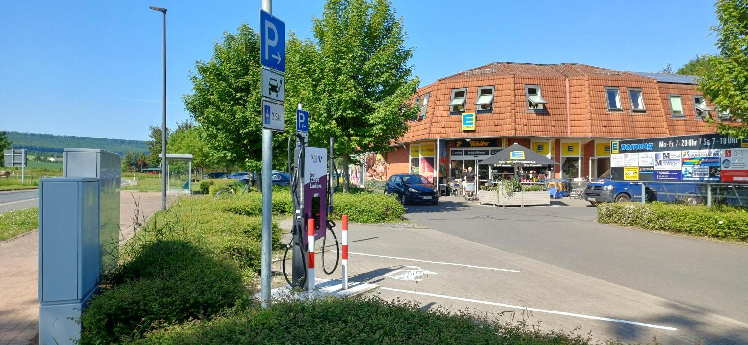TEAG Mobil-Ladestation, Hauptstraße in Niederorschel