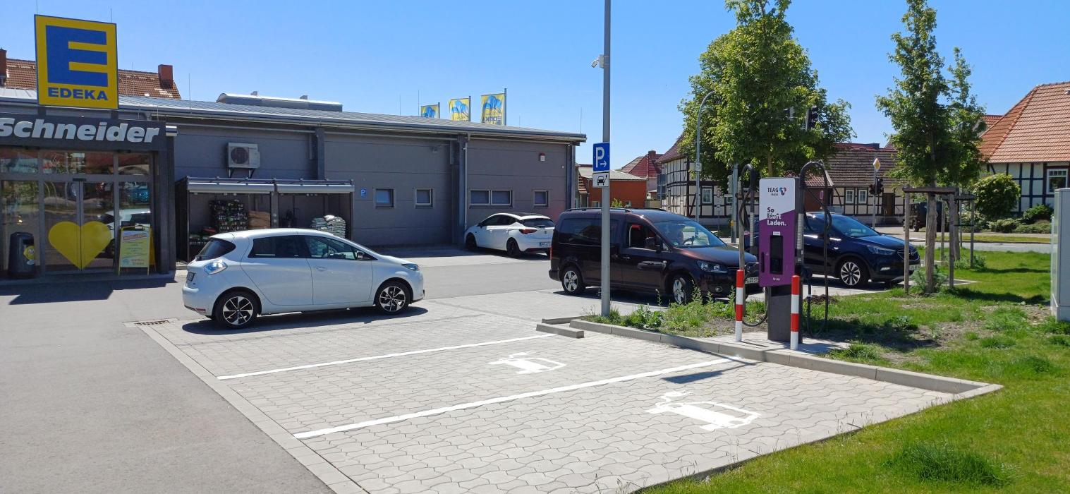 TEAG Mobil-Ladestation, Mühlhäuser Straße in Dingelstädt