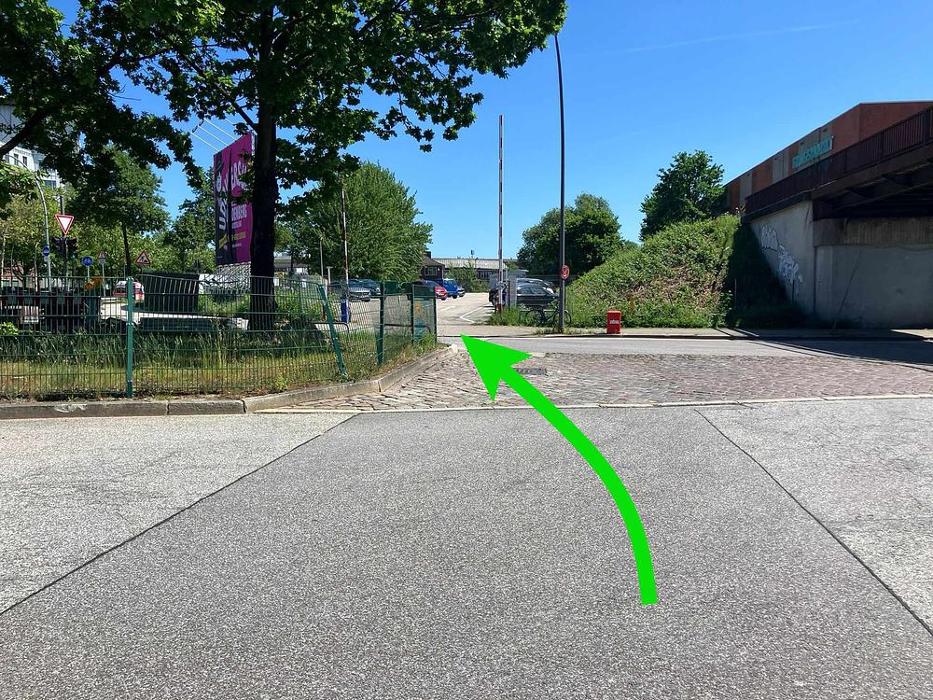 ampido Parkplatz, Amsinckstraße in Hamburg