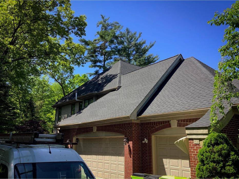 House with a brand new roof in Milford, Michigan