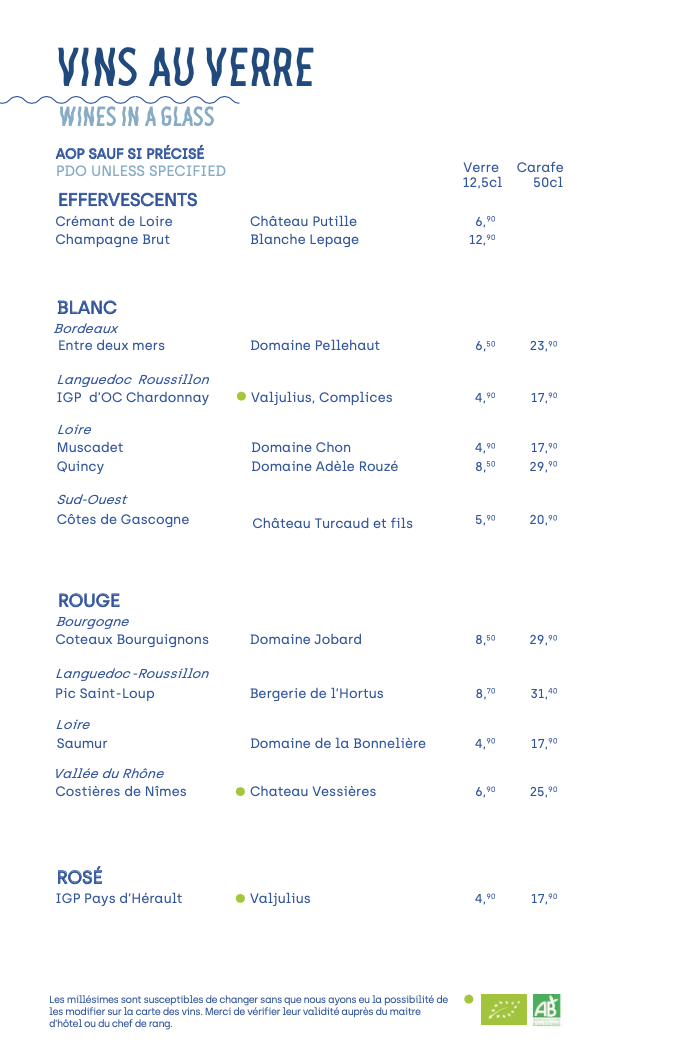 Menu Menu