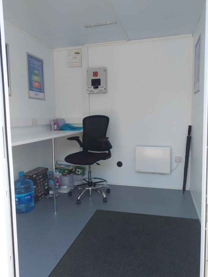 webuyanycar inside pod at Crown Point Leeds