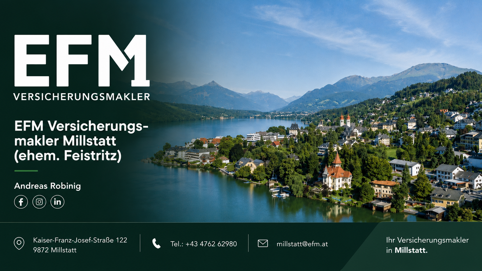 Andreas Robinig GmbH I EFM Millstatt, Kaiser-Franz-Josef-Straße in Millstatt