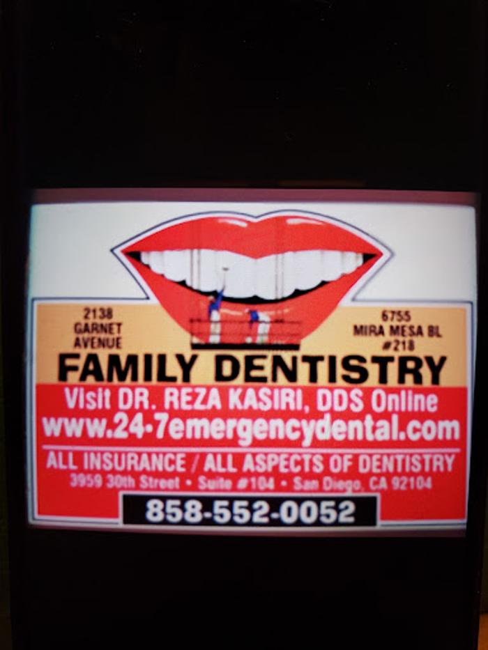 San Diego Emergency Family Dentist Reza Kasiri