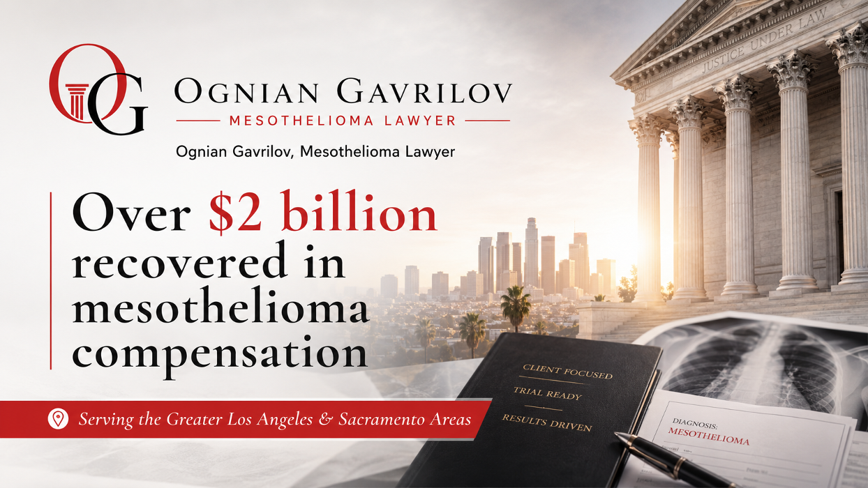 Ognian Gavrilov, Mesothelioma Lawyer
