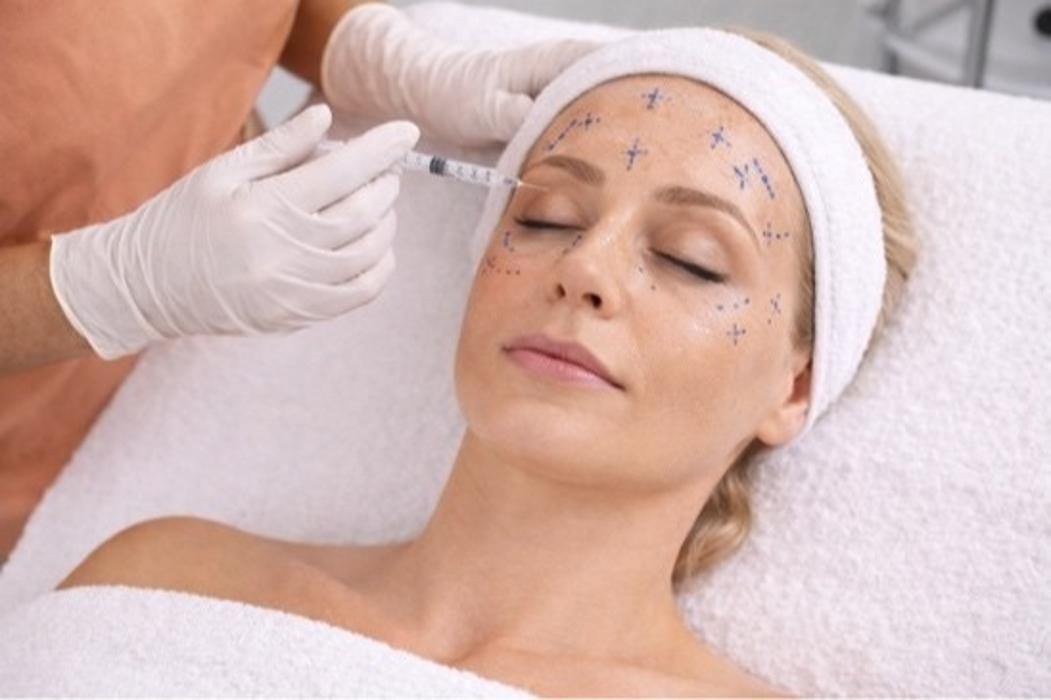 Facial mapping at Eclipse School of Beauty & Aesthetics in Bexleyheath, promoting the Foundation Anti-Wrinkle Training Course.