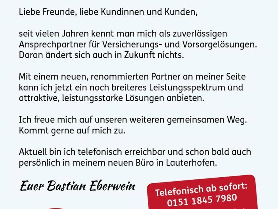 ERGO Versicherung Bastian Josef Eberwein, Breitengüßbacher Straße in Kemmern