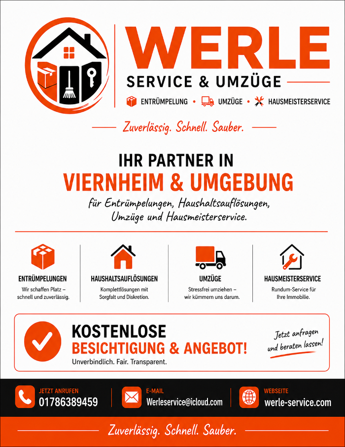 Werle Service & Umzüge, Lampertheimer Straße in Viernheim