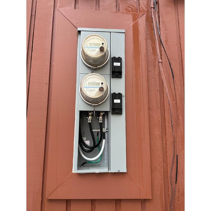 Dual electric meter and panel installation, San Diego.