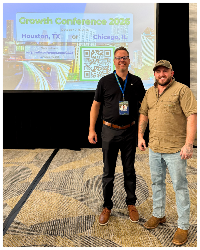 Peter and Jared at Growth Conference in Nashville, TN, October 2025