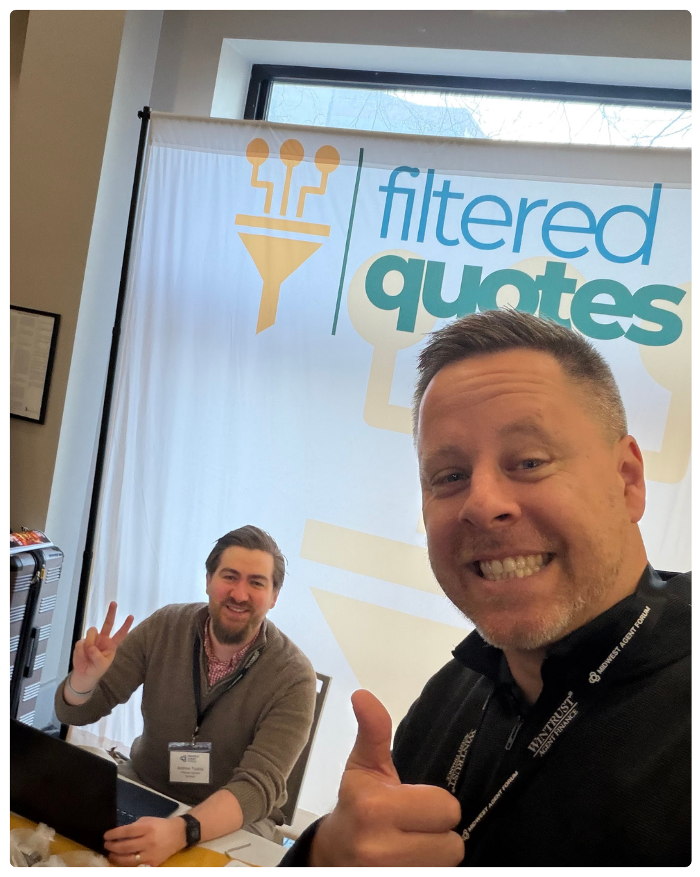 Andrew and Peter at Midwest Agents Forum in Chicago, IL, March 2026