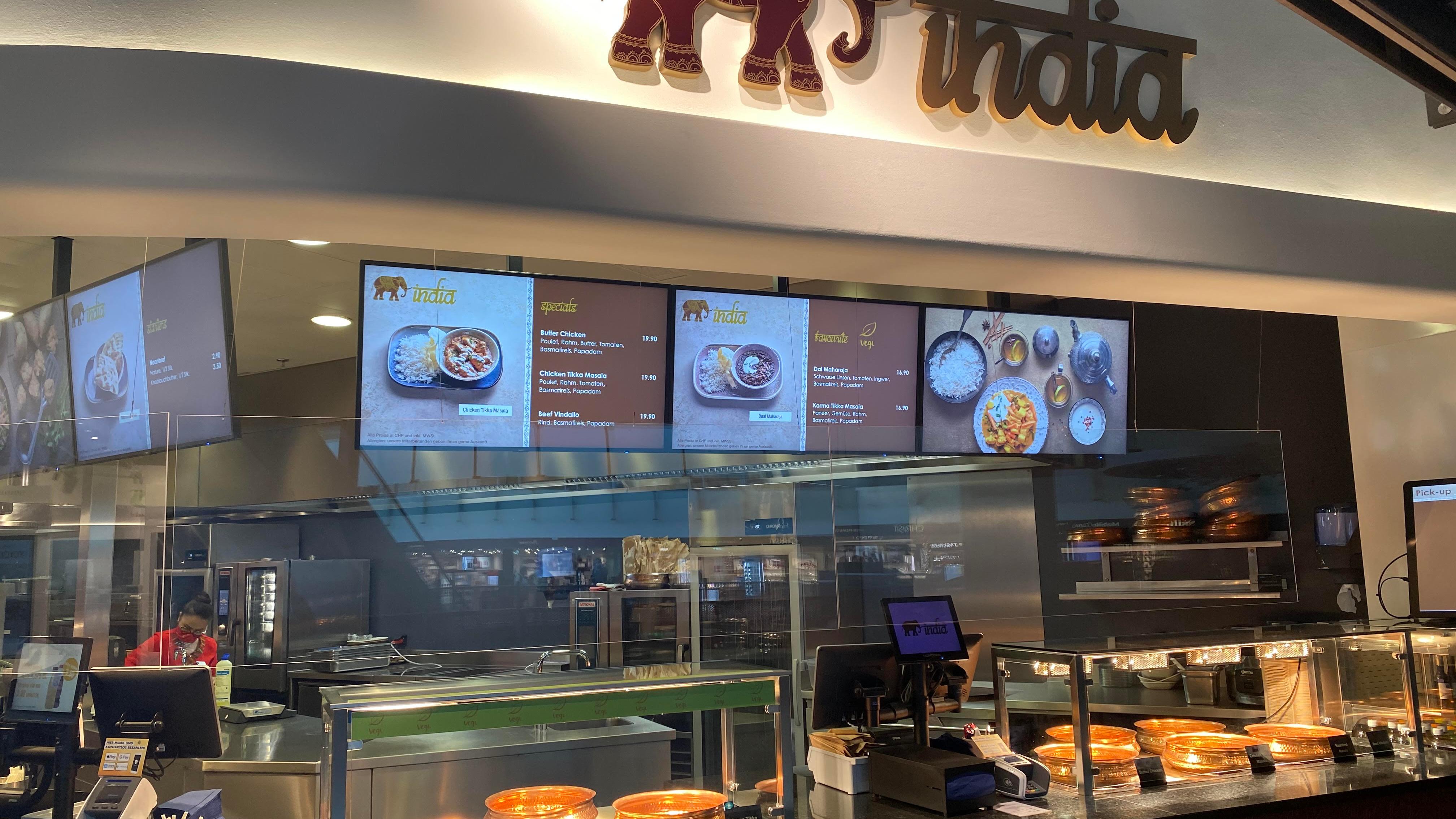 India im Foodland, Flughafen in Kloten