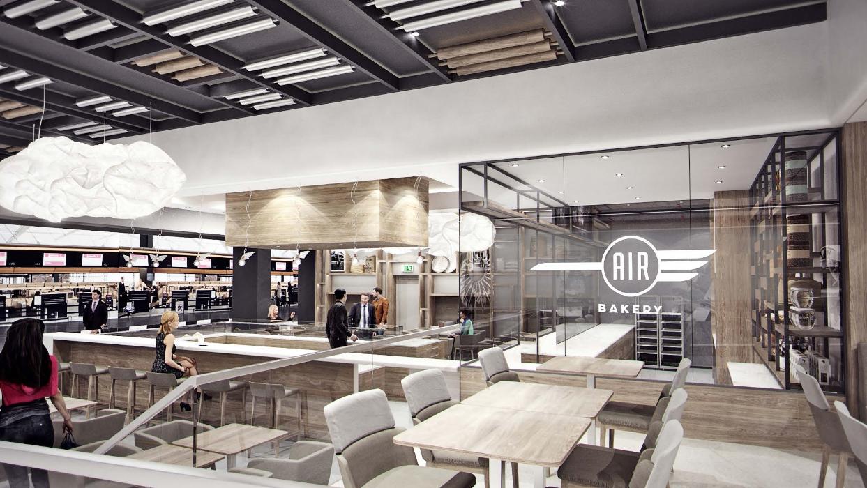 AIR Bakery, Check-in in Zürich Flughafen
