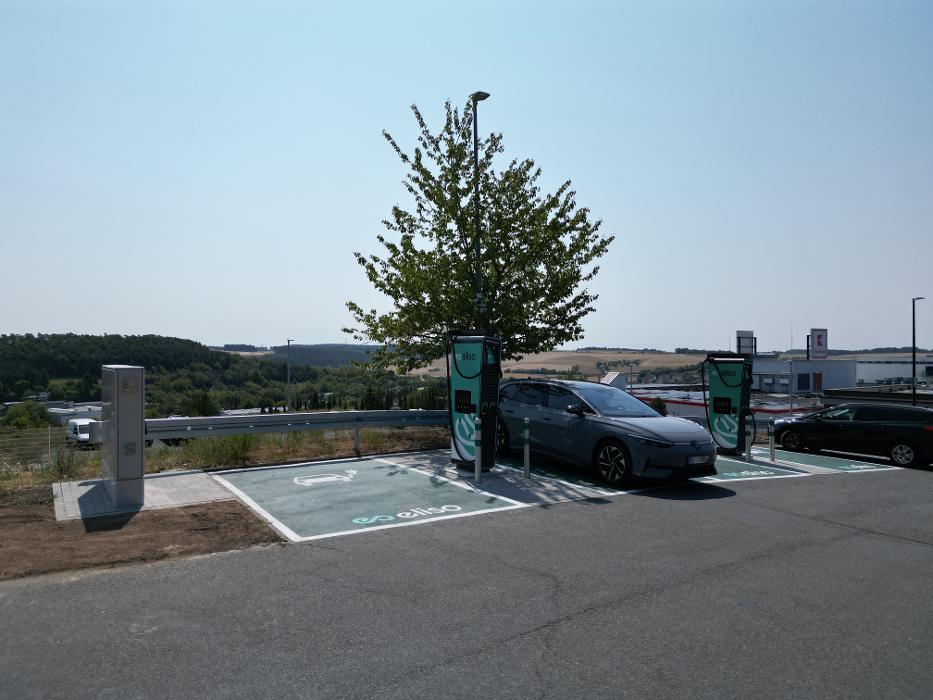 eliso-Ladestation, Daimlerstraße in Buchen (Odenwald)