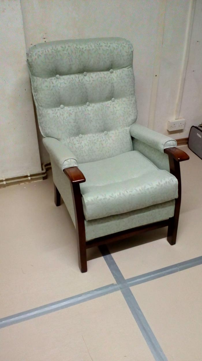 After upholstery.