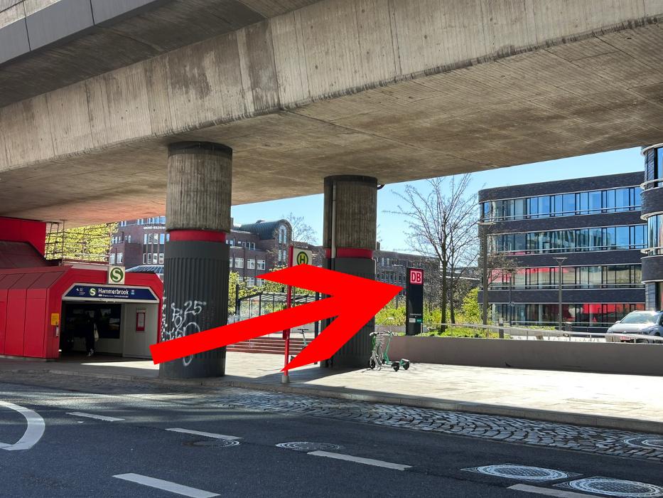 Sparda-Bank Geldautomat Hamburg Hammerbrook, Hammerbrookstraße in Hamburg