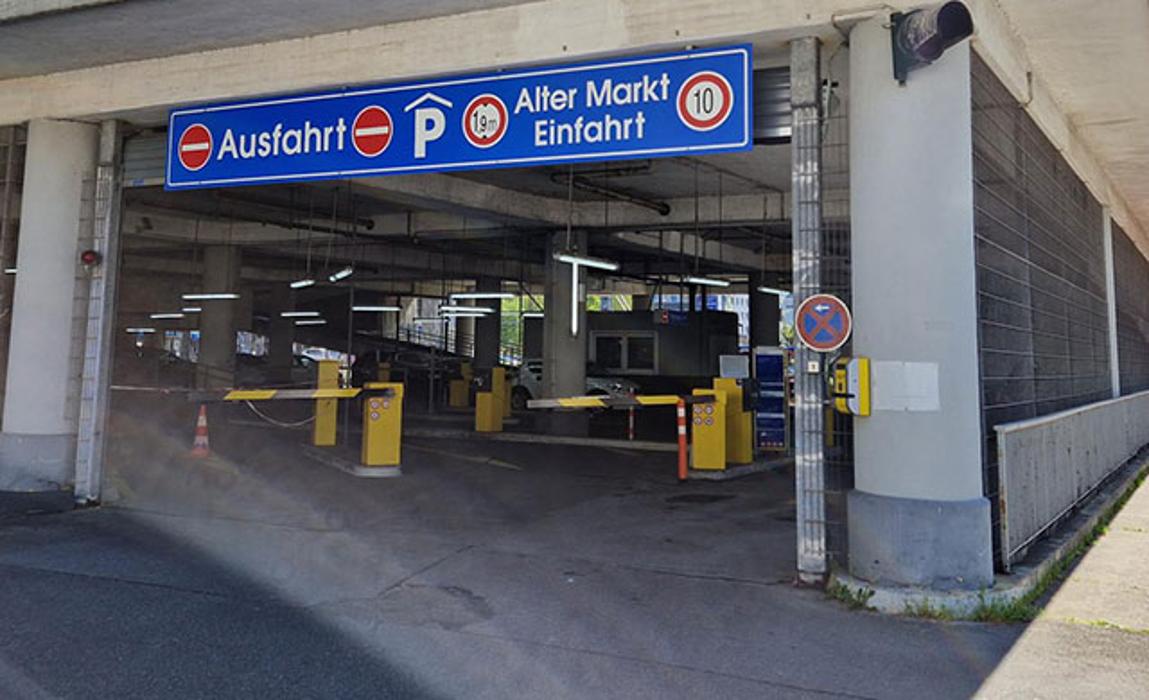 CONTIPARK Parkhaus Alter Markt, Steinweg in Wuppertal