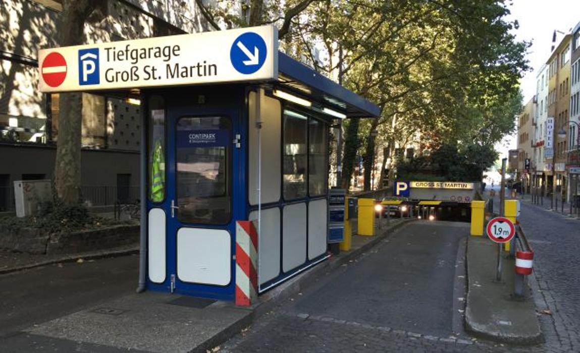 CONTIPARK Tiefgarage Groß Sankt Martin, Große Neugasse in Köln