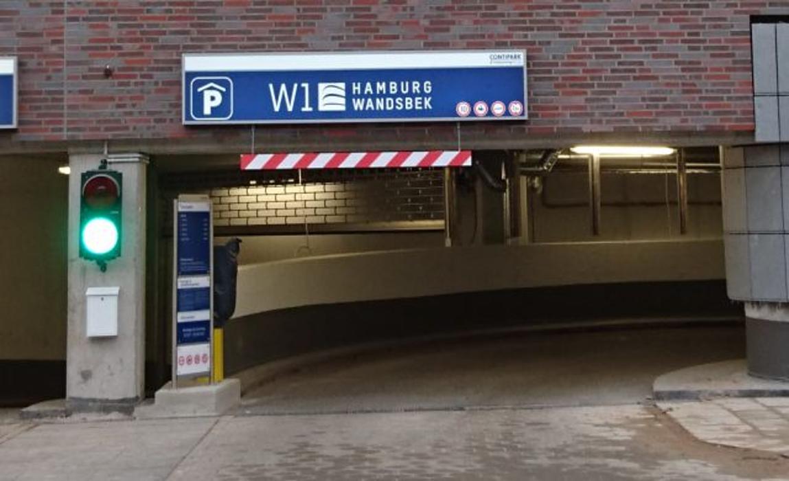 CONTIPARK Parkhaus W1 - Wandsbek, Brauhausstieg in Hamburg