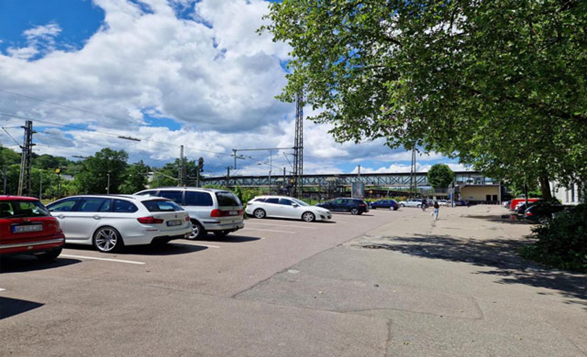 DB BahnPark Parkplatz Bahnhof Davidstraße P2, Davidstraße in Göppingen