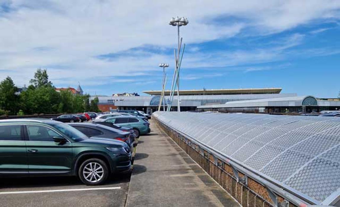 DB BahnPark Parkdeck Wilhelmshöhe P2, Bertha-von-Suttner-Straße in Kassel