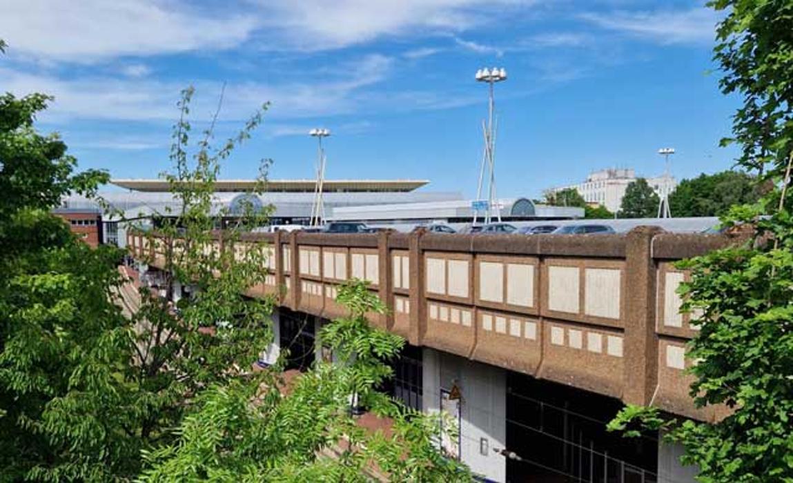 DB BahnPark Parkdeck Wilhelmshöhe P2, Bertha-von-Suttner-Straße in Kassel