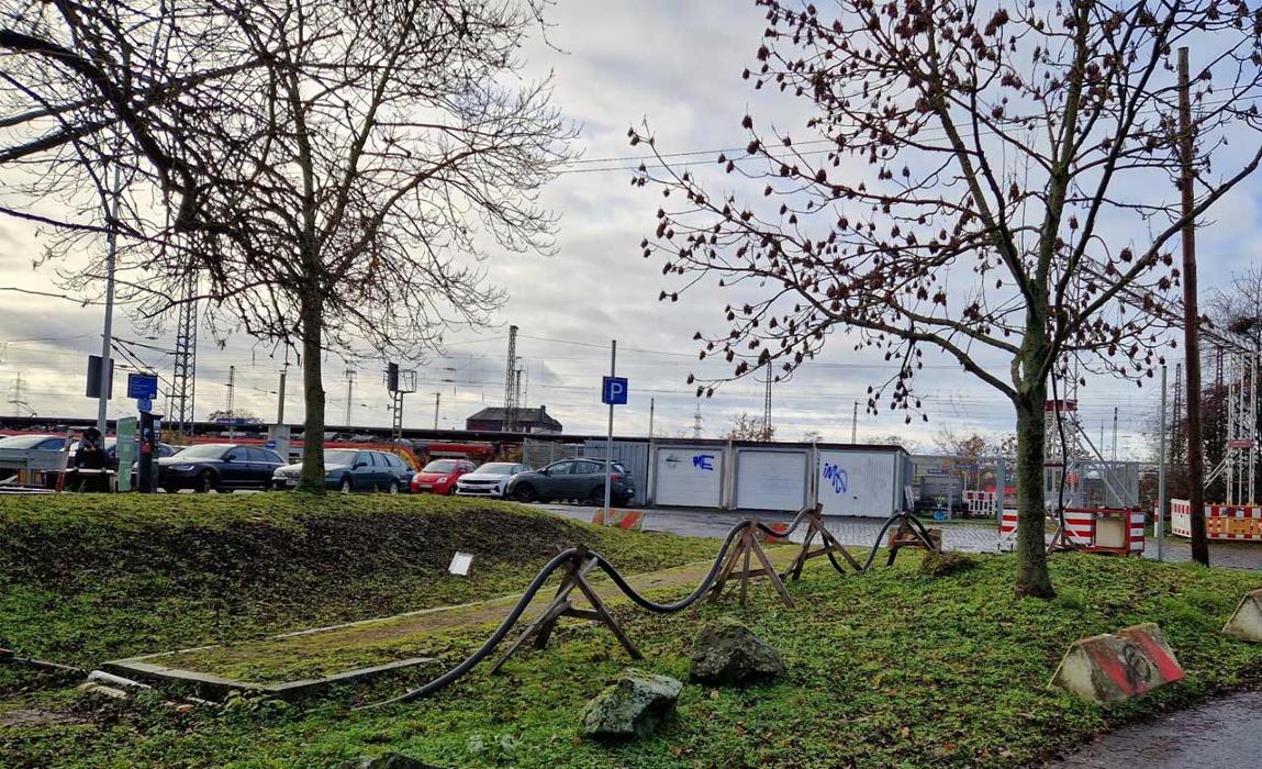 DB BahnPark Parkplatz Hauptbahnhof P3 Güterbahnhofstraße, Güterbahnhofstraße in Hanau