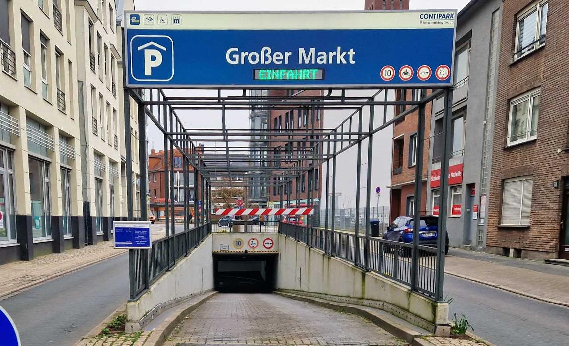 CONTIPARK Tiefgarage Großer Markt, Pastor-Boelitz-Straße in Wesel