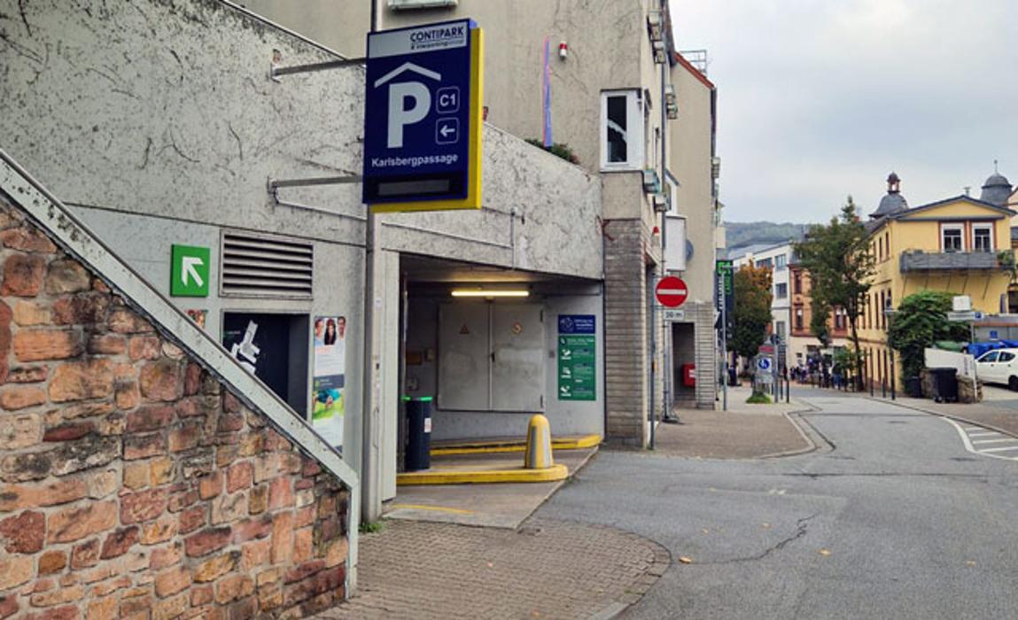CONTIPARK Tiefgarage Karlsberg Carré, Institutstraße in Weinheim