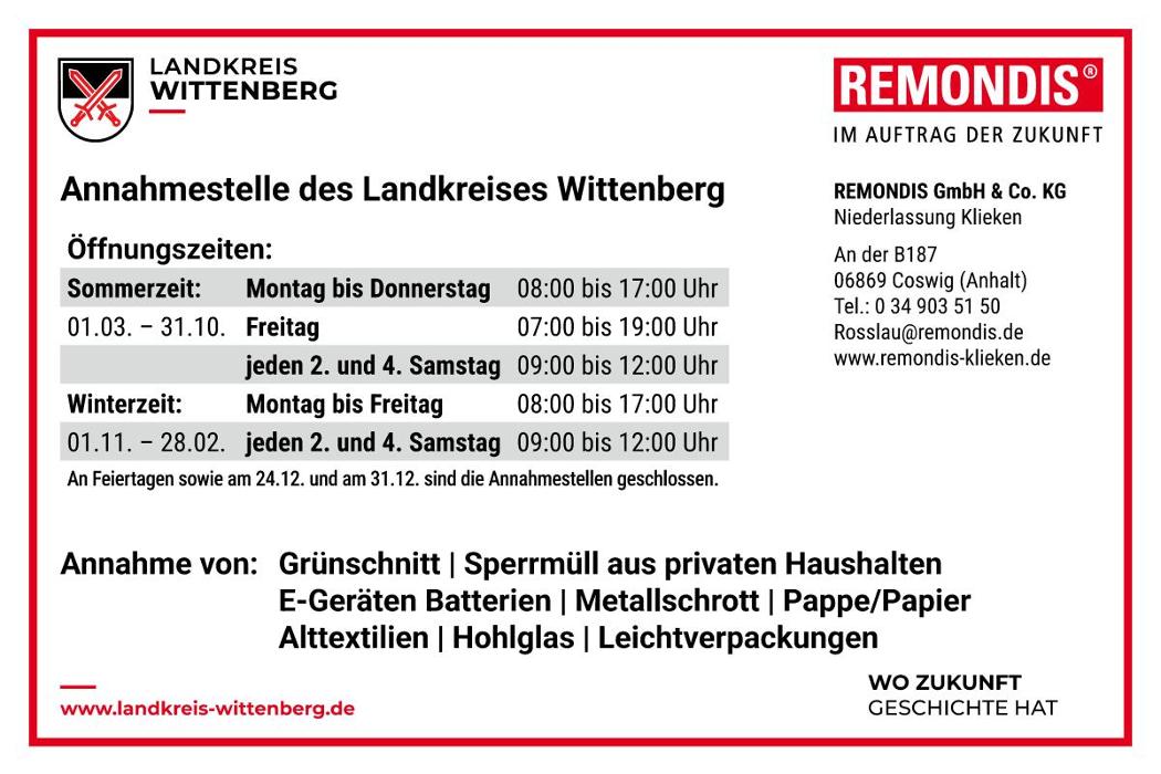 REMONDIS GmbH & Co. KG // Niederlassung Klieken, 187 in Coswig (Anhalt)