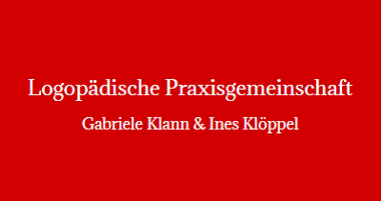 Praxisgemeinschaft Gabriele Klann u. Ines Klöppel
