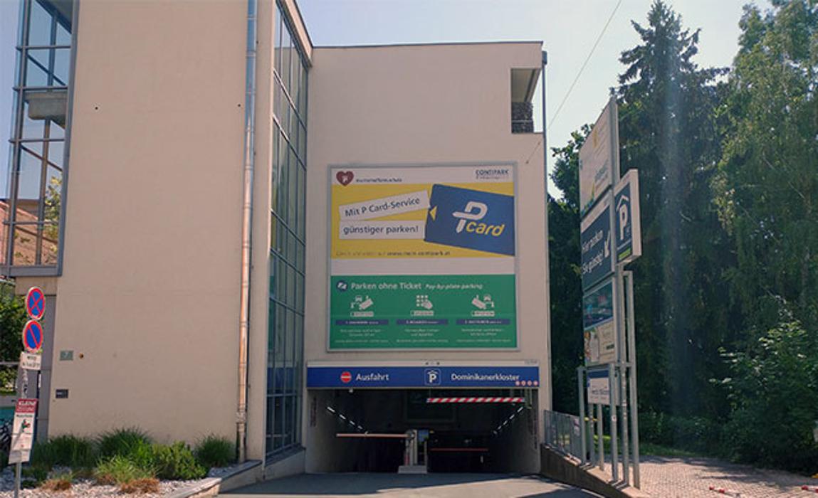 CONTIPARK Tiefgarage Dominikanerkloster, Dreihackengasse in Graz