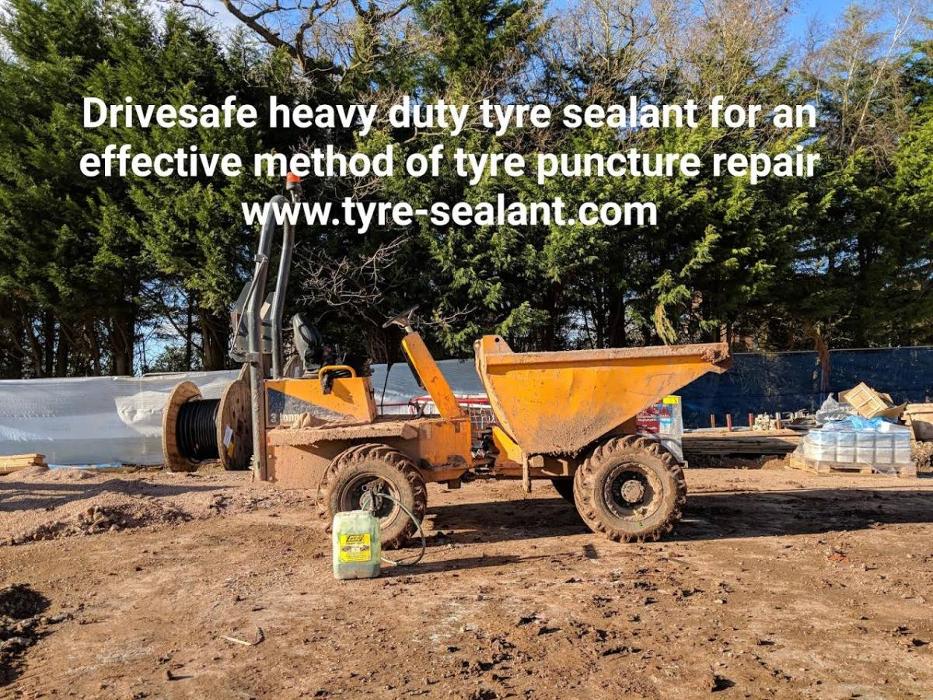 Drivesafe heavy-duty PLUS+ tyre sealant designed for on & off-road applications offering tyre puncture protection