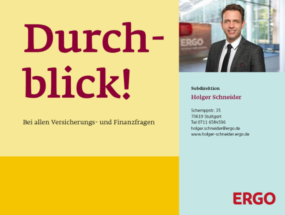 ERGO Versicherung Holger Schneider, Schemppstraße in Stuttgart