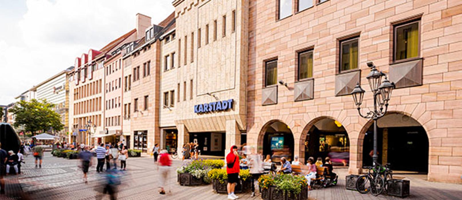 GALERIA Nürnberg an der Lorenzkirche, Königstraße in Nürnberg